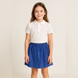 Ralph Lauren Girls Blue Paisley Mini Skirt Size M (8-10)